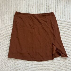 Aritzia Brown Mini Skirt